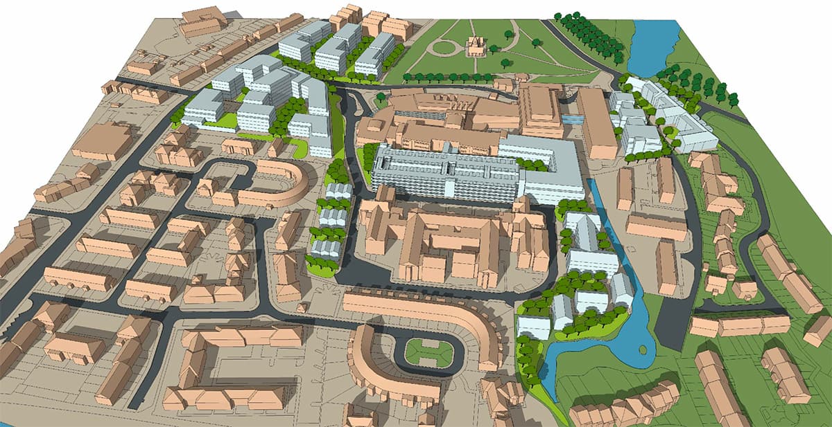 West Middlesex University Hospital form south